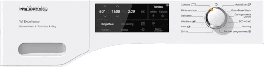 Miele Front-loading washing machine, 9kg, Graphite Grey Door | Chrome Edition | WEJ 885