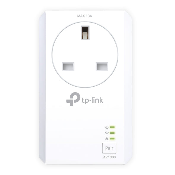 TP Link AV1000 2-Port Gigabit Passthrough Powerline Starter Kit | TL-PA7027PKIT