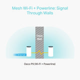 TP-Link Deco P9 Hybrid Mesh Whole Home Wi-Fi Extender 3pk | DECOP9 3PK