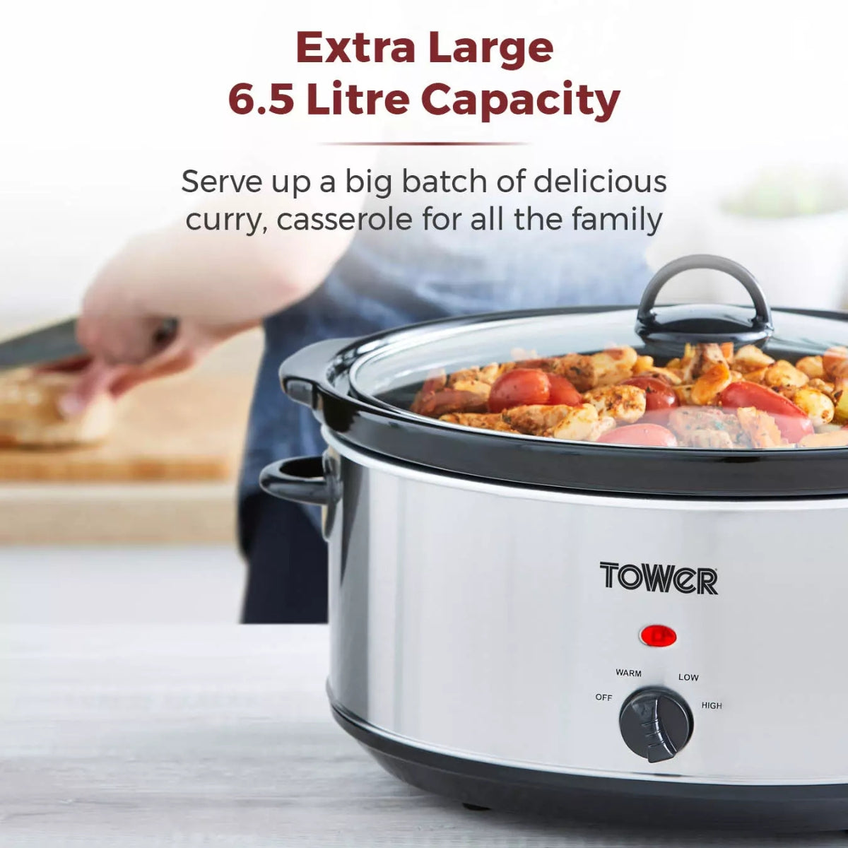 Tower Slow Cooker 6.5L | T16040Y