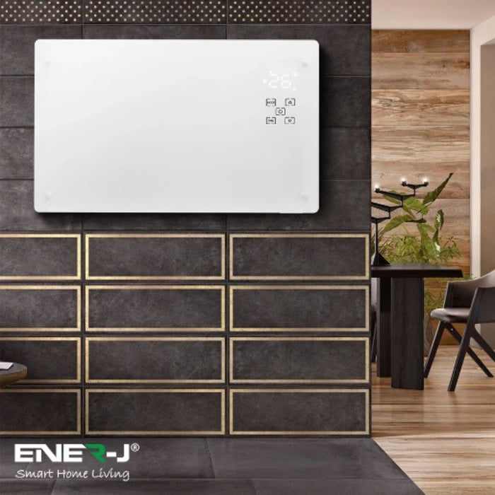 Ener-J WiFi Smart Heater 2000W White Tempered Glass SHA5281