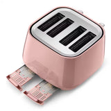 Delonghi Eclettica 4 Slice Toaster - Pink | CTY4003.PK