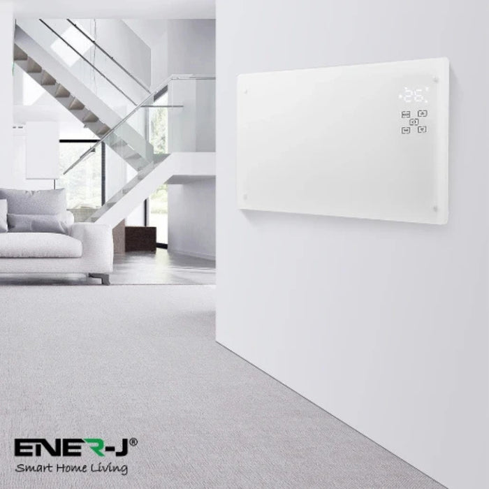 Ener-J WiFi Smart Heater 2000W White Tempered Glass SHA5281