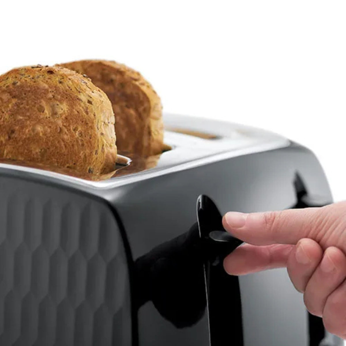 Russell Hobbs Honeycomb 4 Slice Toaster - Black | 26071