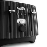 De'Longhi Ballerina Seta Toaster - Black | CTDS4003.BL