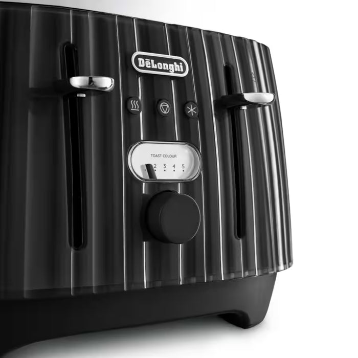 De'Longhi Ballerina Seta Toaster Black CTDS4003.BL