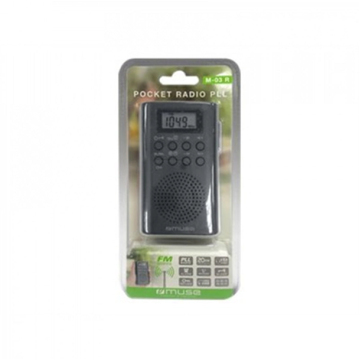 Muse Portable Pocket FM Radio M-03R