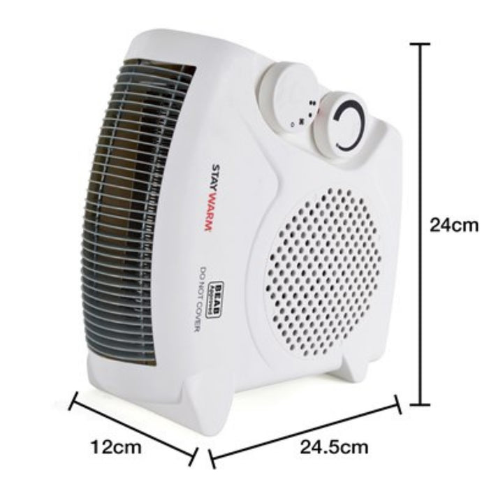 StayWarm 2000w Upright / Flatbed Fan Heater F2003WH