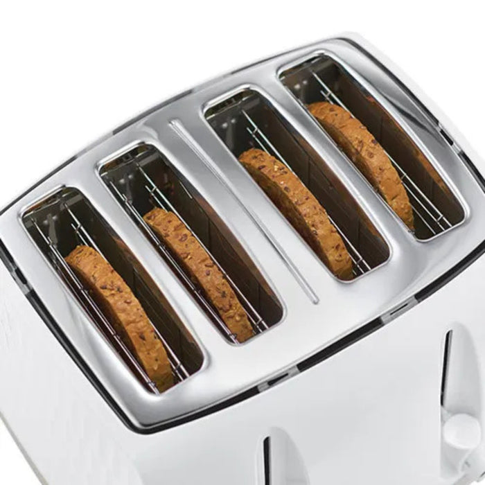 Russell Hobbs Honeycomb 4 Slice Toaster White 26070