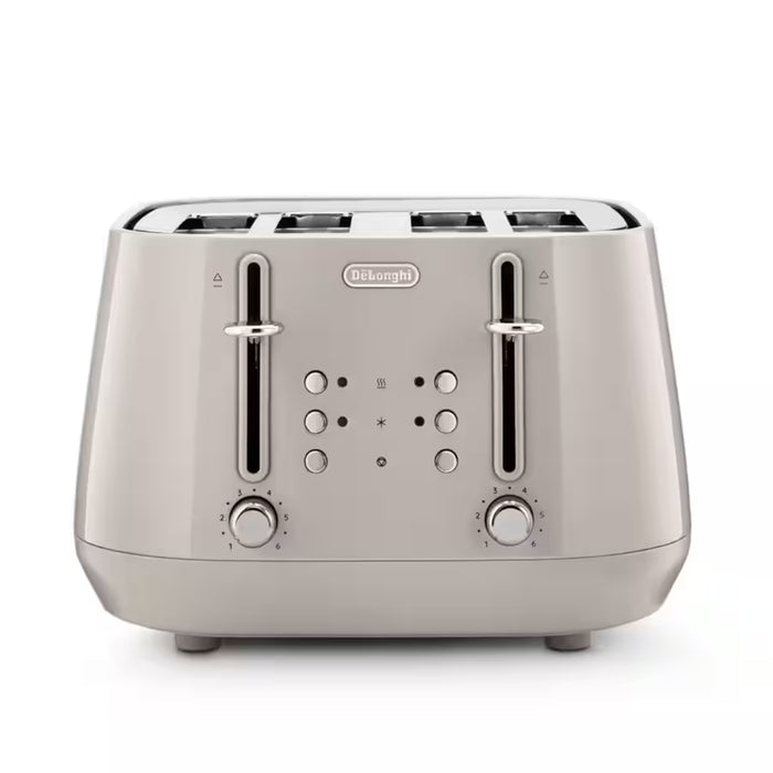 Delonghi Eclettica 4 Slice Toaster Beige CTY4003.BG