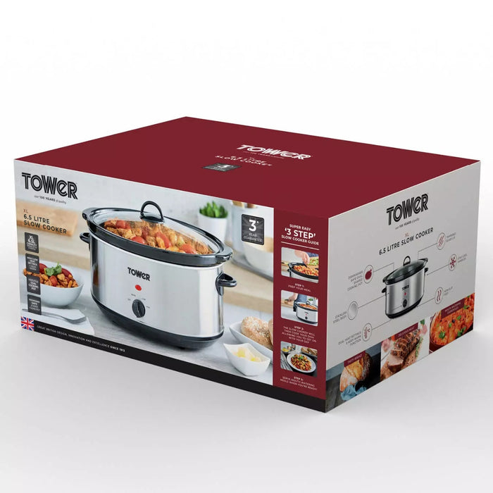 Tower Slow Cooker 6.5l T16040Y