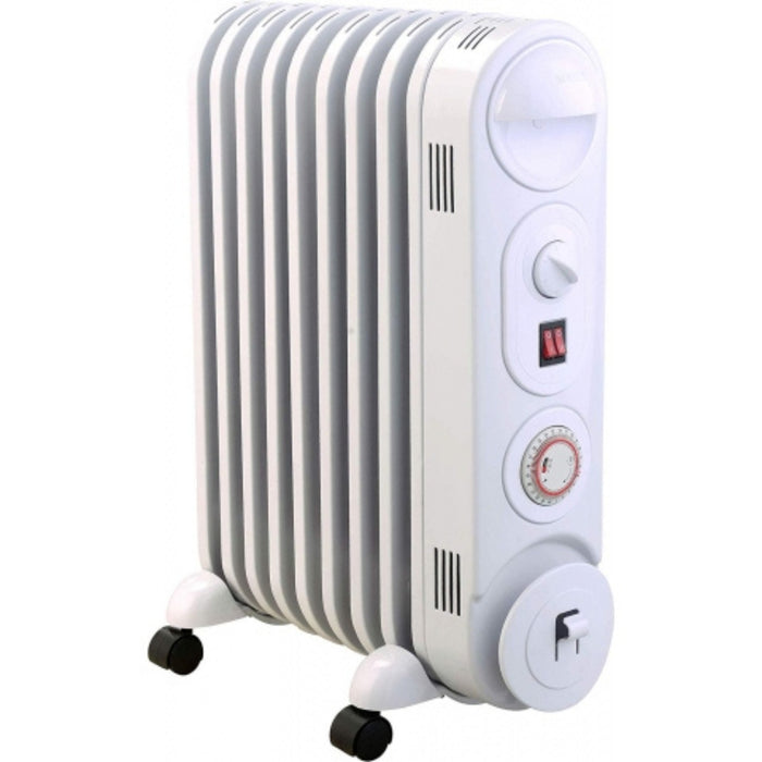 Mylek Electric Oil Filled Radiator with 24 Hour Timer MYOF2000