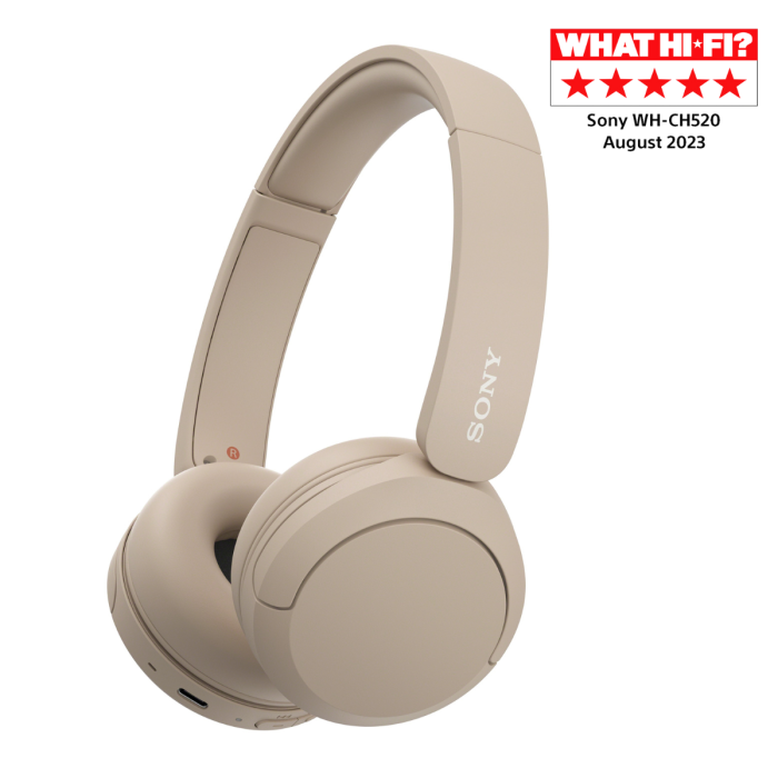 Sony Cream Bluetooth Headphones